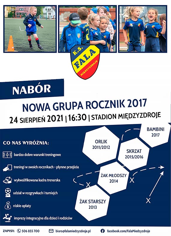 Nabr do nowej grupy Fali Midzyzdroje - Rocznik 2017