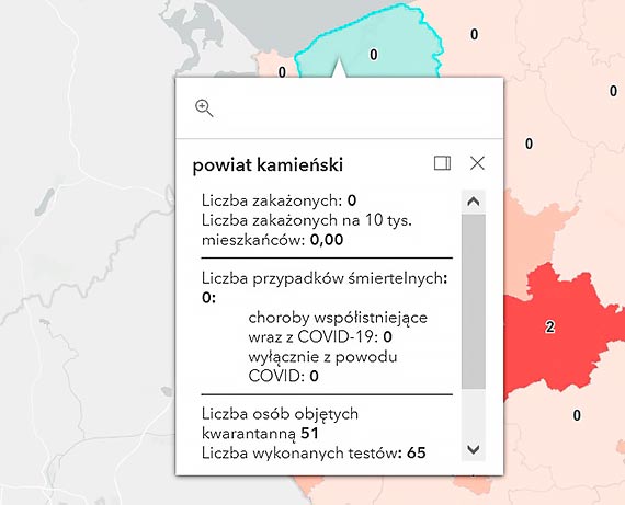 A 51 mieszkacw powiatu kamieskiego przebywa  obecnie na kwarantannie. Nie stwierdzono natomiast adnego zakaenia koronawirusem