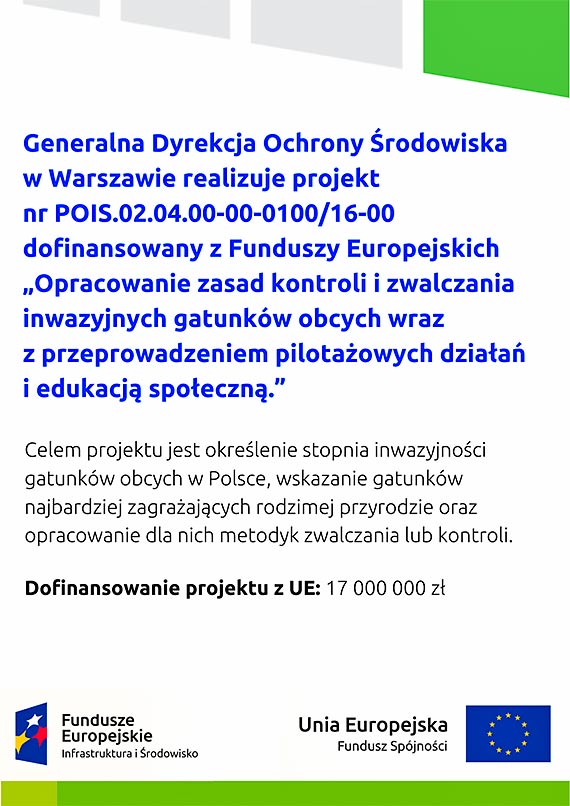 Opracowanie zasad kontroli i zwalczania inwazyjnych gatunkw obcych na zbiorniku Wicko Mae