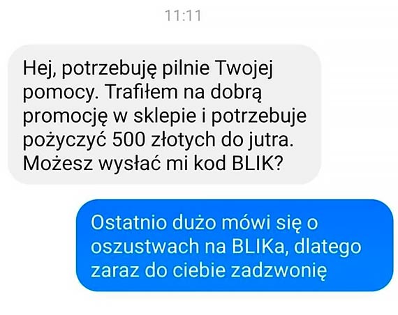 Znajomy poprzez portal spoecznociowy prosi o pienidze? Uwaaj, moesz pa ofiar oszustwa na BLIK!