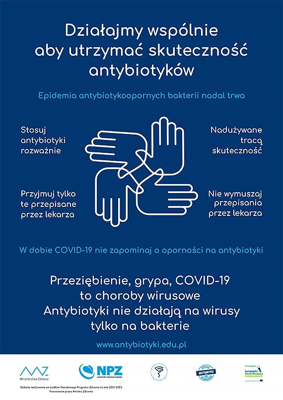 Rozszerz wiadomo, zatrzymaj opr 18-24 listopada  wiatowy Tydzie Wiedzy o Antybiotykach