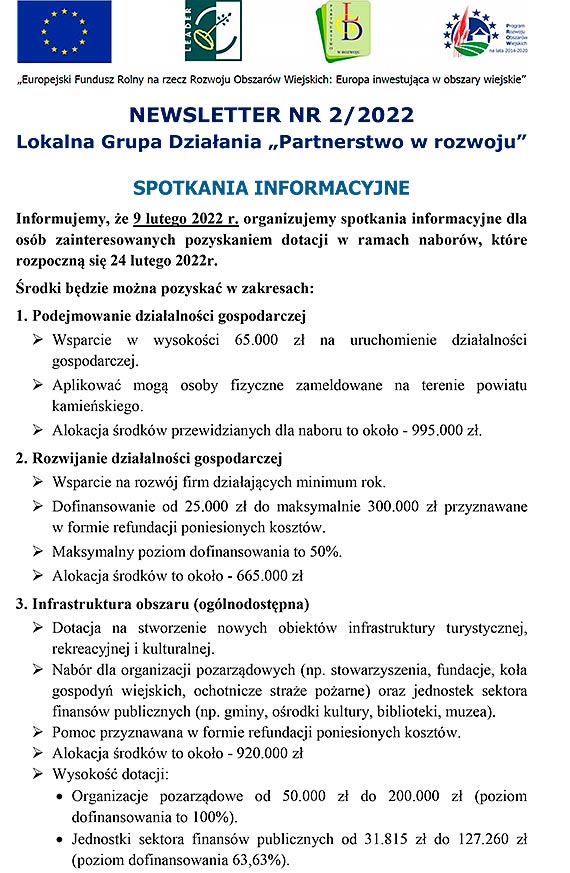 Spotkania informacyjne