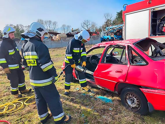 Straacy z OSP Wolin na wiczeniach