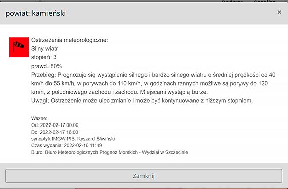 Meteorolodzy ostrzegaj przed silnym wiatrem. Prdko wiatru moe dochodzi do 120 km/h