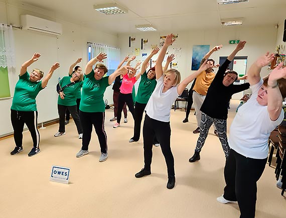 Warsztaty fitness w siedzibie KGW Zasta