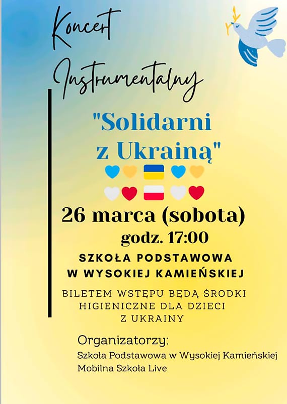 „Solidarni z Ukrain” - Koncert Instrumentalny