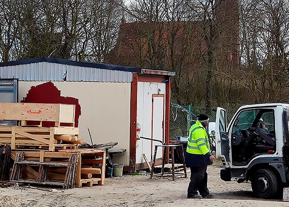 Skradziono sprzt budowlany z terenu budowy nowej remizy straackiej w Lubinie