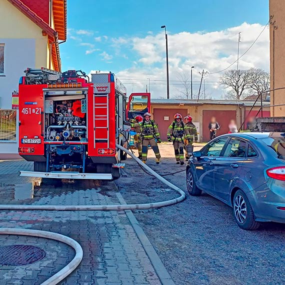 Poar w budynku mieszkalnym w Kamieniu Pomorskim