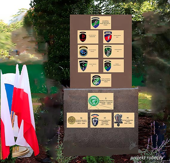 Obelisk powicony Jednostkom Specjalnym Wojska Polskiego powstanie w Dziwnowie