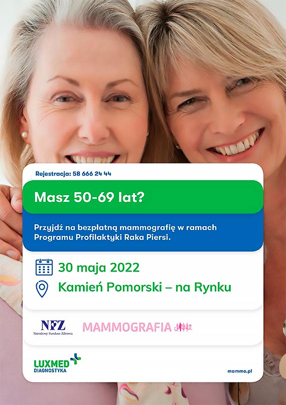 Badania w mobilnej pracowni mammograficznej LUX MED w maju -Kamie Pomorski