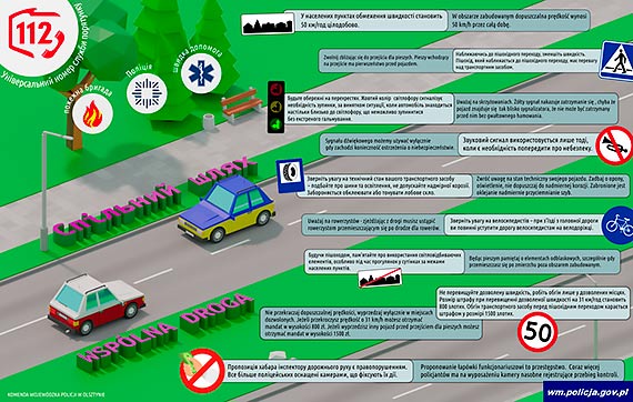 W trosce o bezpieczestwo. Informacja dla kierowcw z Ukrainy