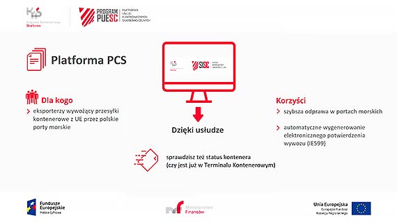 Automatyzacja obsugi wywozu przesyek kontenerowych z UE przez polskie porty morskie