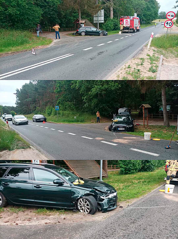 Na Batyckiej w Koczewie audi zderzyo si z volvo. Jeden z pojazdw zosta uszkodzony