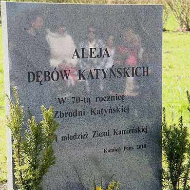 Kamie Pomorski: Uroczysto przy Tablicy Katyskiej