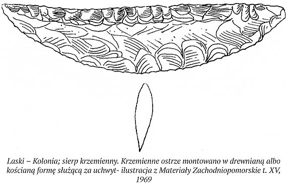 Neolityczny sierp krzemienny jako temperówka