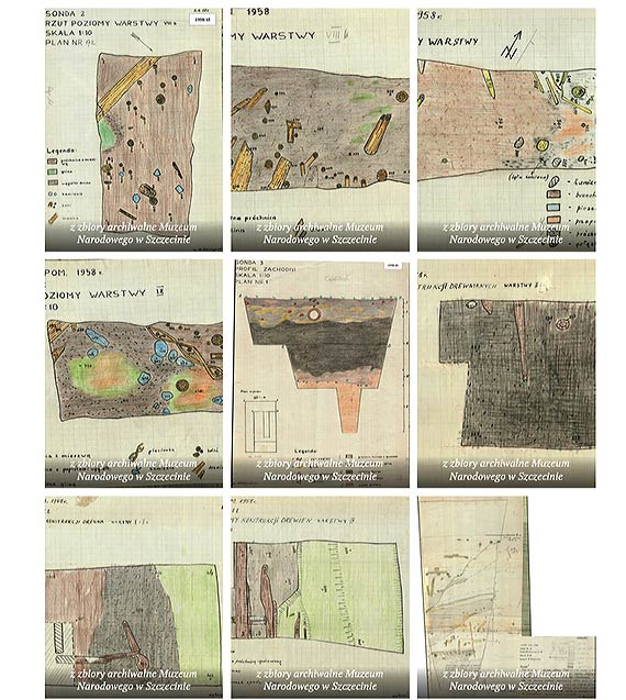 1958: Dokumentacja rysunkowa z badań archeologicznych