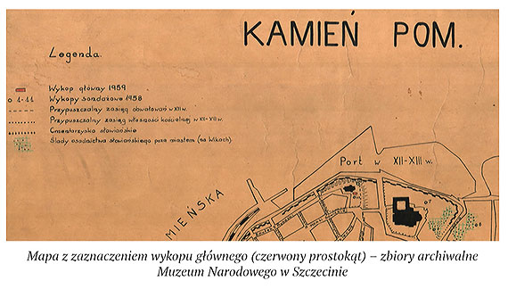  	Dokumentacja rysunkowa z wykopalisk archeologicznych z roku 1959