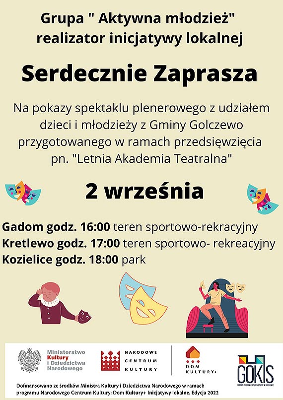 Aktywna modzie zaprasza na teatralne pokazy