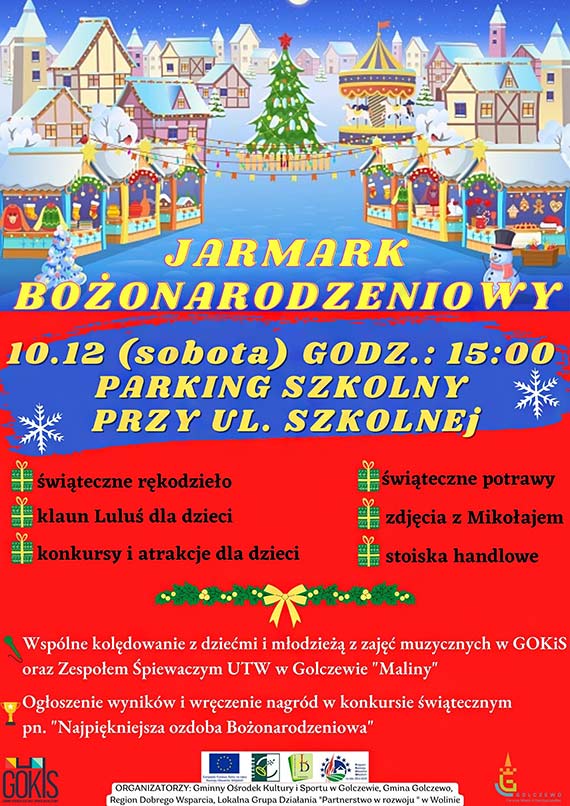 Serdecznie zapraszamy na Jarmark Boonarodzeniowy