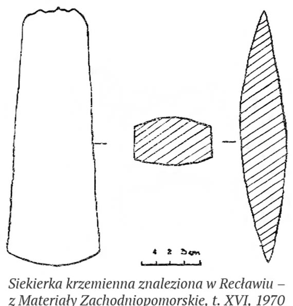 1971: Odkrycie krzemiennej siekierki w Recawiu