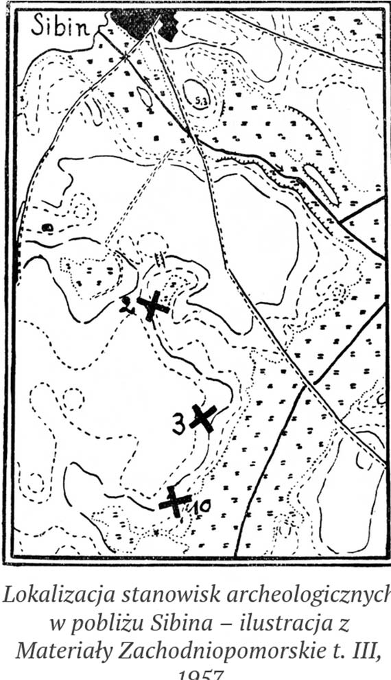 Odkrycia w okolicy Sibina w roku 1957