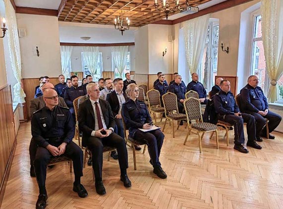 Odprawa roczna w Komedzie Powiatowej Policji w Kamieniu Pomorskim