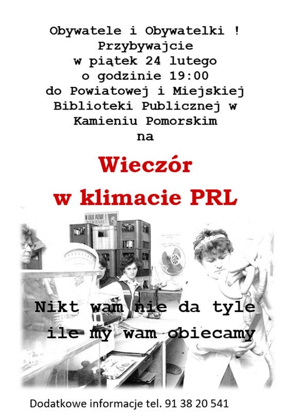 Dwie imprezy w PiMBP Kamie Pomorski 24 lutego