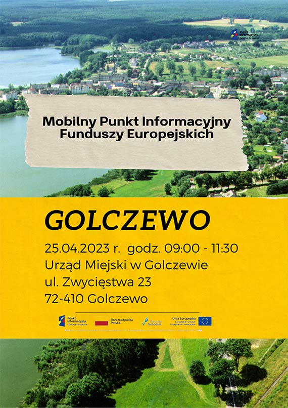 Mobilny Punkt Informacyjny Funduszy Europejskich w Golczewie - 25.04.2023 r.