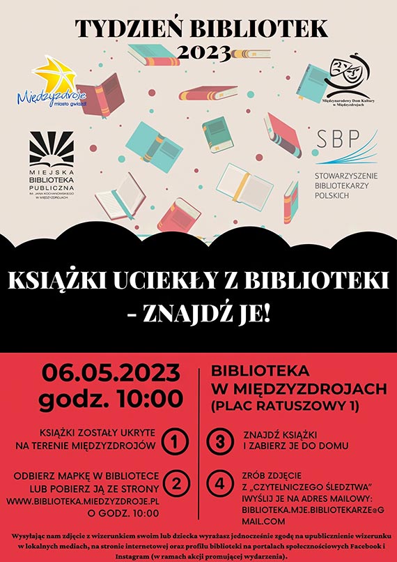 Akcja „Ksiki ucieky z biblioteki – znajd je!” 2023 r. 