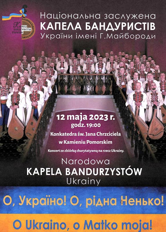 Zapraszamy na koncert Narodowej Kapeli Bandurzystw Ukrainy