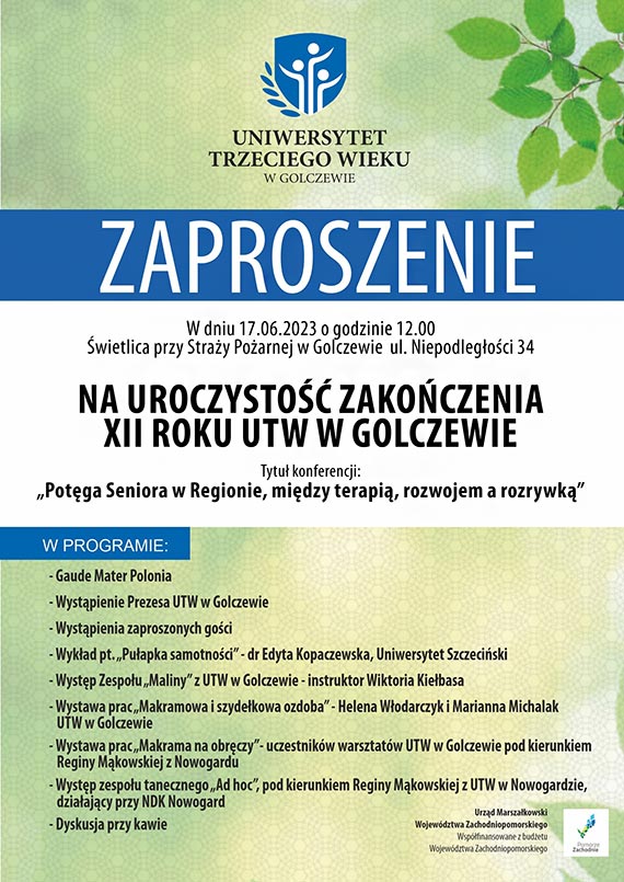 Zakoczenie XII roku dziaalnoci UTW w Golczewie