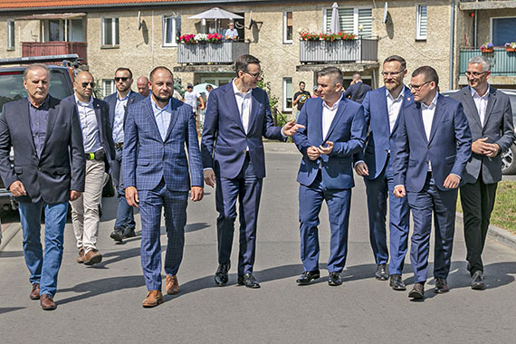 Prezes Rady Ministrw Mateusz Morawiecki z wizyt w Golczewie