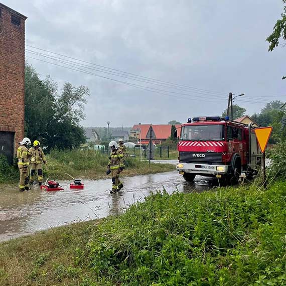 OSP Koczewo w akcji: Usuwanie skutkw gwatownej burzy