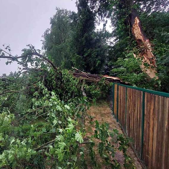 OSP Koczewo w akcji: Usuwanie skutkw gwatownej burzy