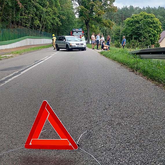 Wiseka: Zderzenie samochodu i motocykla