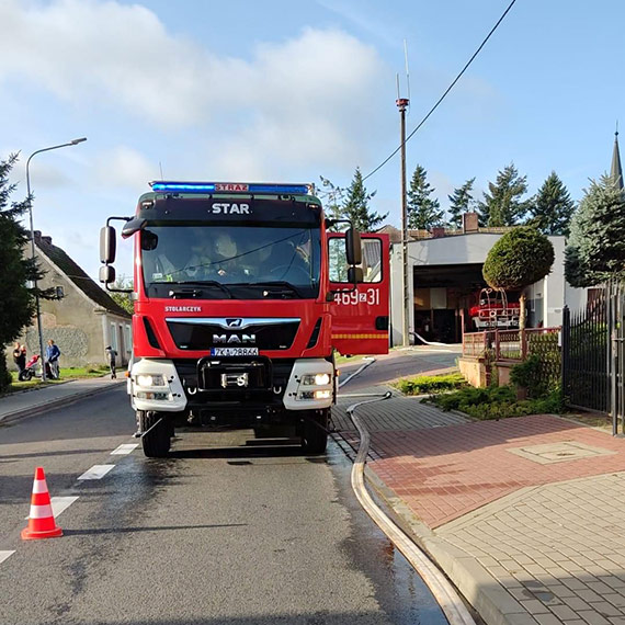 OSP wierzno: Poar kuchni w Gostyniu