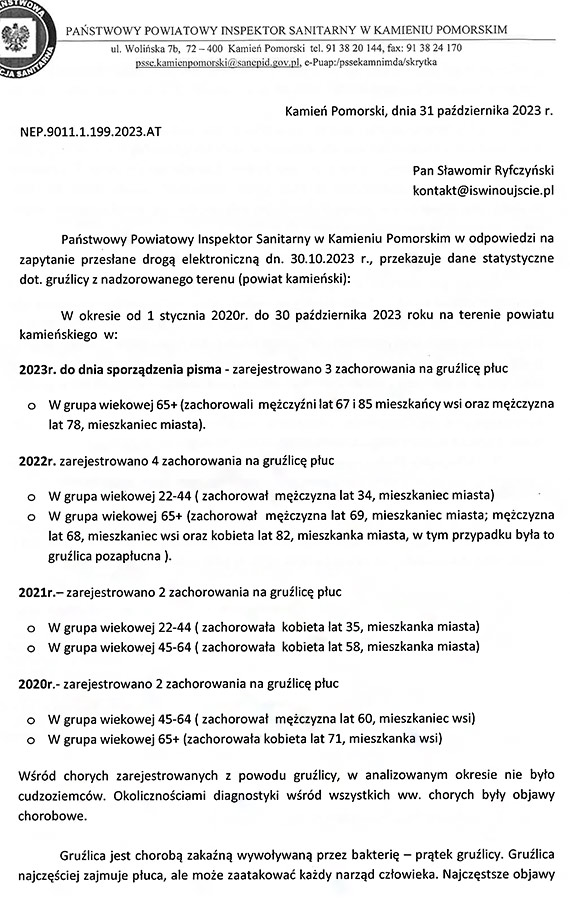 Grulica, cho moglimy o niej zapomnie, wci jest niebezpieczn chorob! Zobacz ile byo w Powiecie Kamieskim!