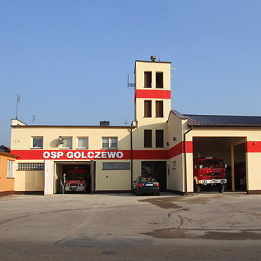 Straacy z OSP Golczewo ju w zmodernizowanym budynku
