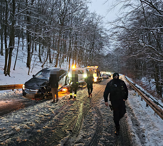  Zdarzenie drogowe na wysokoci Grodna