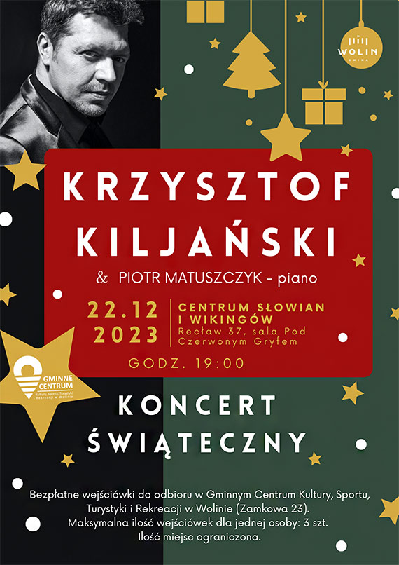 Koncert witeczny w Wolinie – Krzysztof Kiljaski