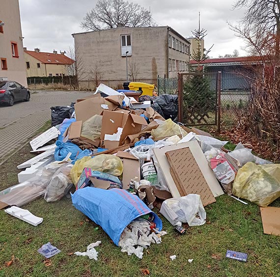 „witeczny” klimat na jednej z ulic Kamienia Pomorskiego