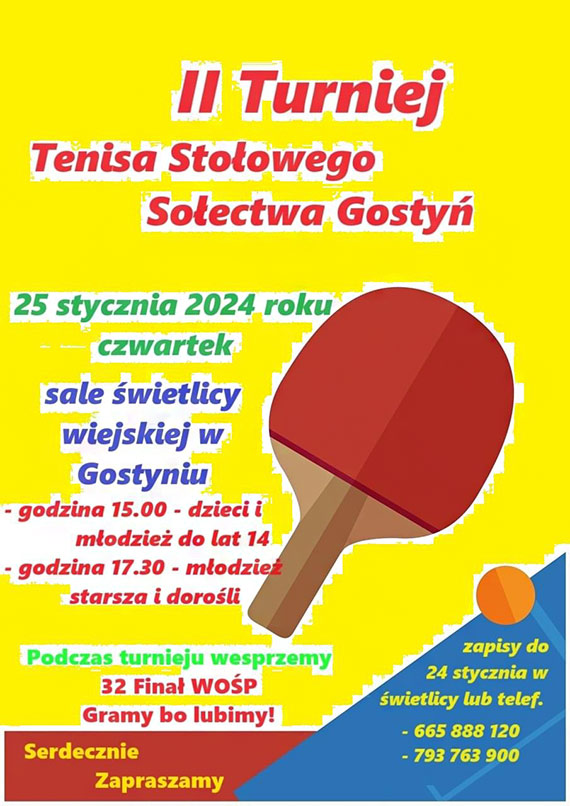 II Turniej Tenisa Stoowego Soectwa Gosty