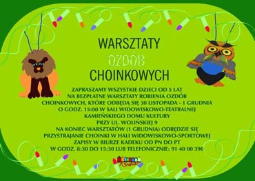 Warsztaty Ozdb Choinkowych 