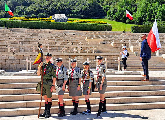 Harcerze z Dziwnowa na Monte Cassino