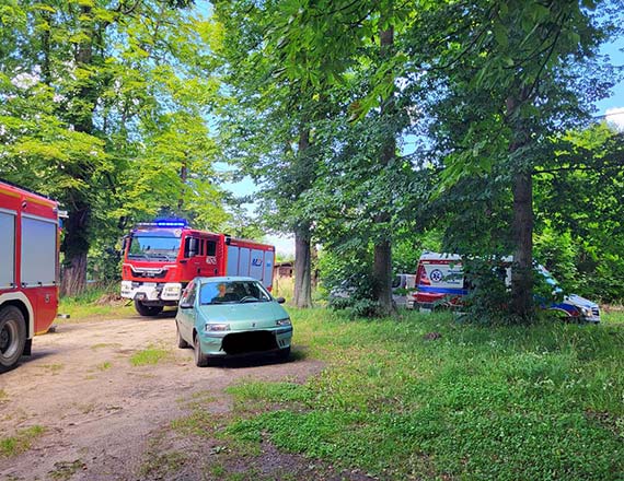 Mokrzyca Wielka: Zadymienie w budynku