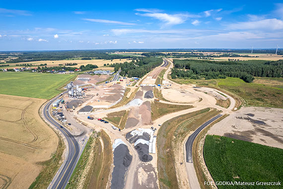 46 km placu budowy - S6 od Koszalina do Supska