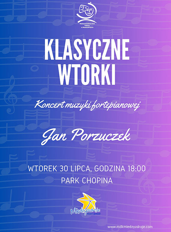 Klasyczne wtorki w Midzyzdrojach: Koncert muzyki fortepianowej wyjtkowe wydarzenie muzyczne w Parku Chopina