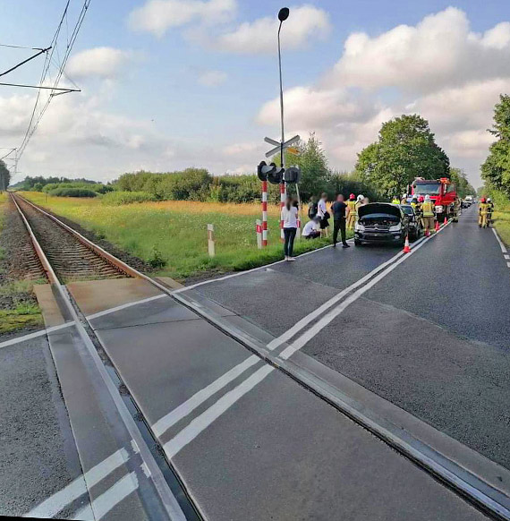 Kolizja drogowa w okolicach Jarszewa - relacja OSP Jarszewo