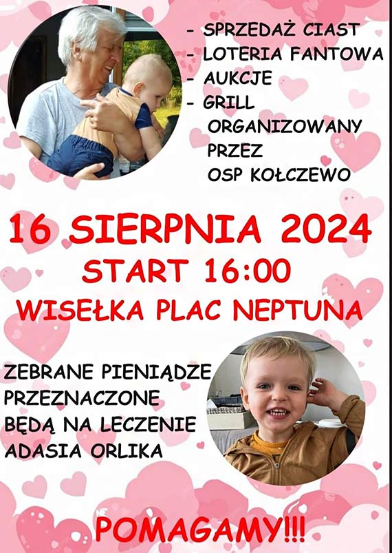 Plac Neptuna w Wisece dzi dla Adasia