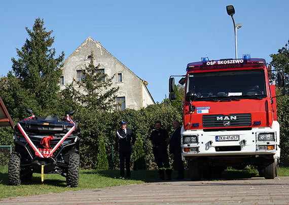 OSP Skoszewo z nowym pojazdem ATV 4X4